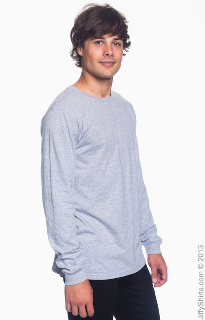 Unisex Lightweight Long-Sleeve T-Shirt - Heather Gray