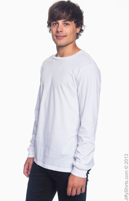 Unisex Lightweight Long-Sleeve T-Shirt - White