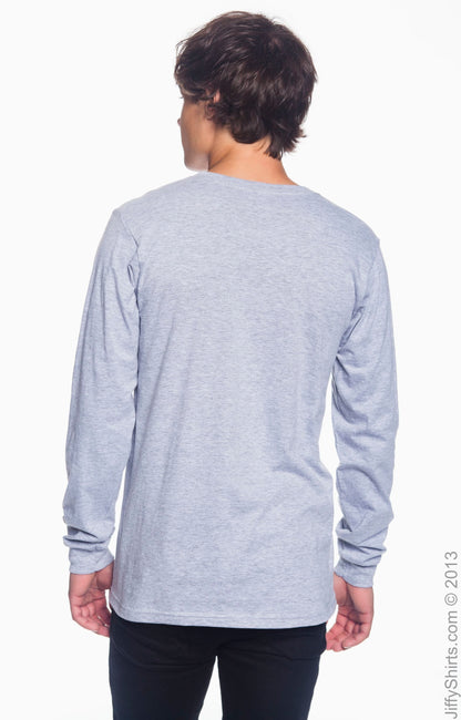Unisex Lightweight Long-Sleeve T-Shirt - Heather Gray