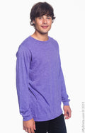 Unisex Lightweight Long-Sleeve T-Shirt - Heather Purple
