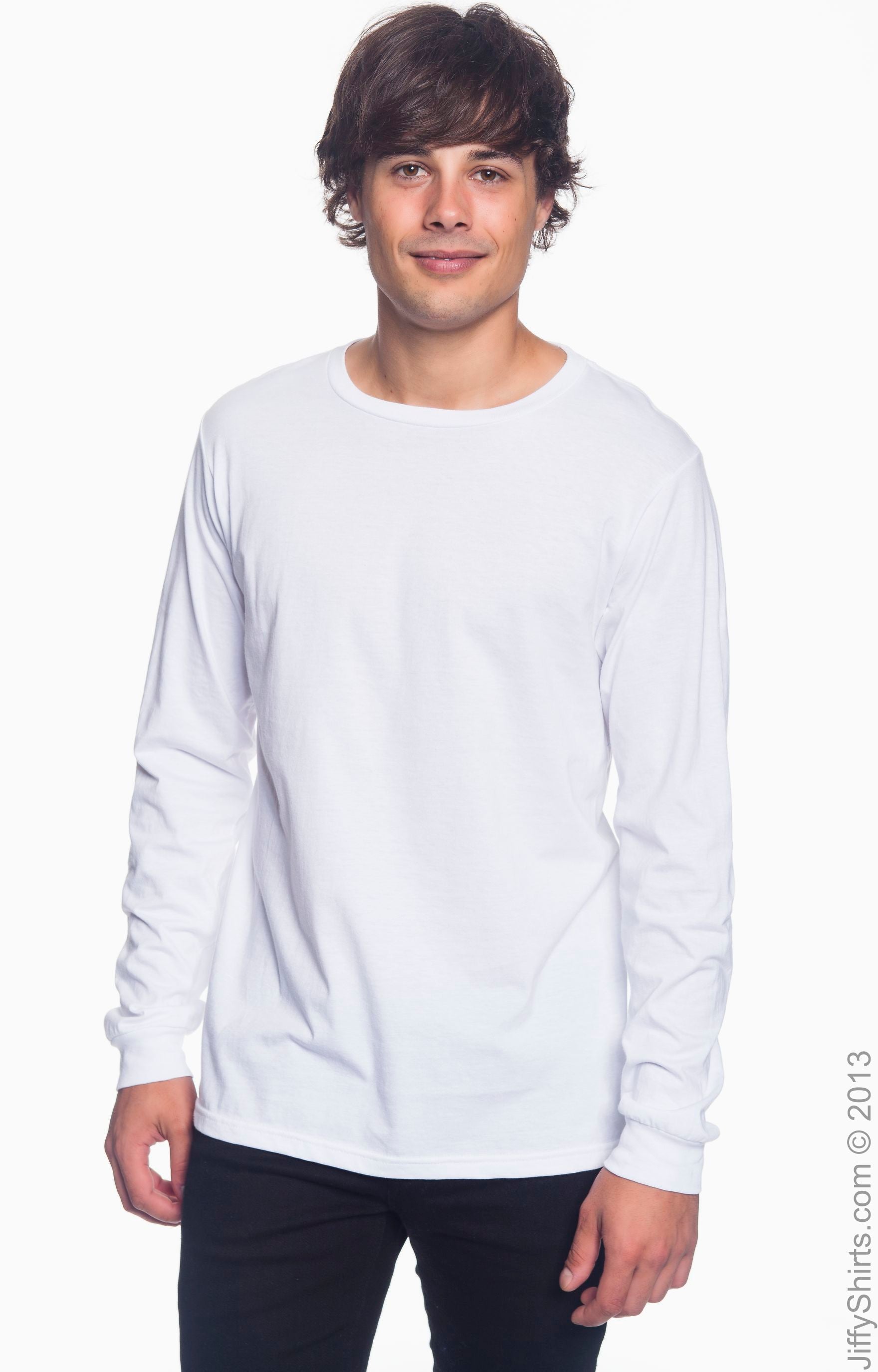 Unisex Lightweight Long-Sleeve T-Shirt - White