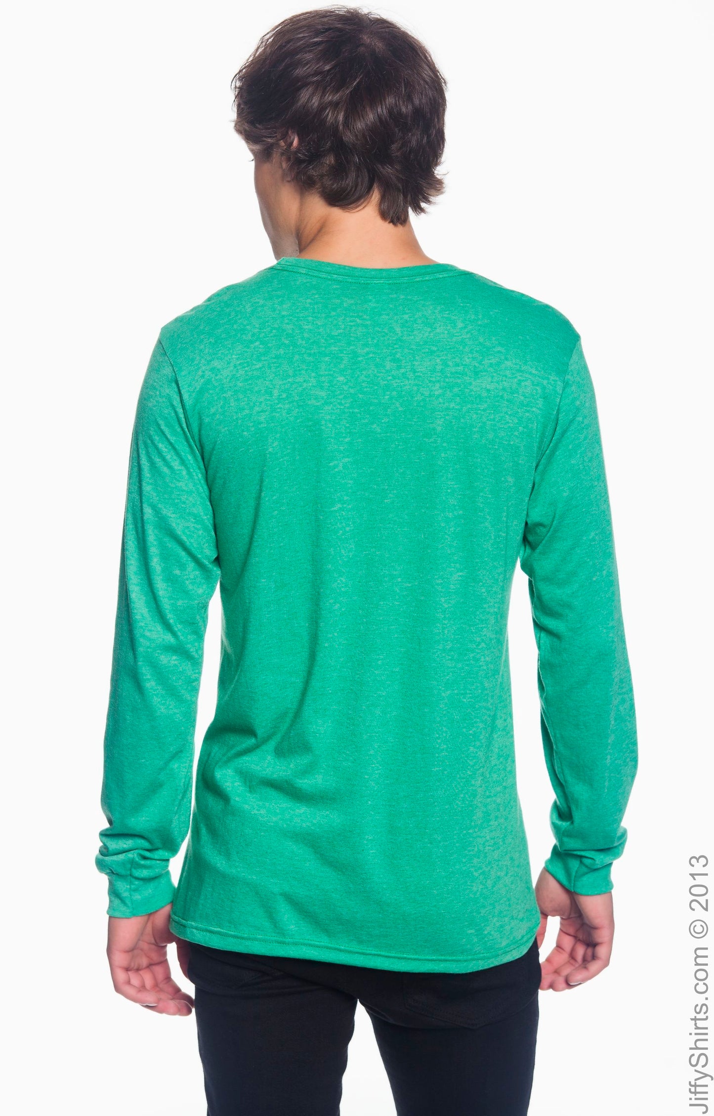Unisex Lightweight Long-Sleeve T-Shirt - Heather Green