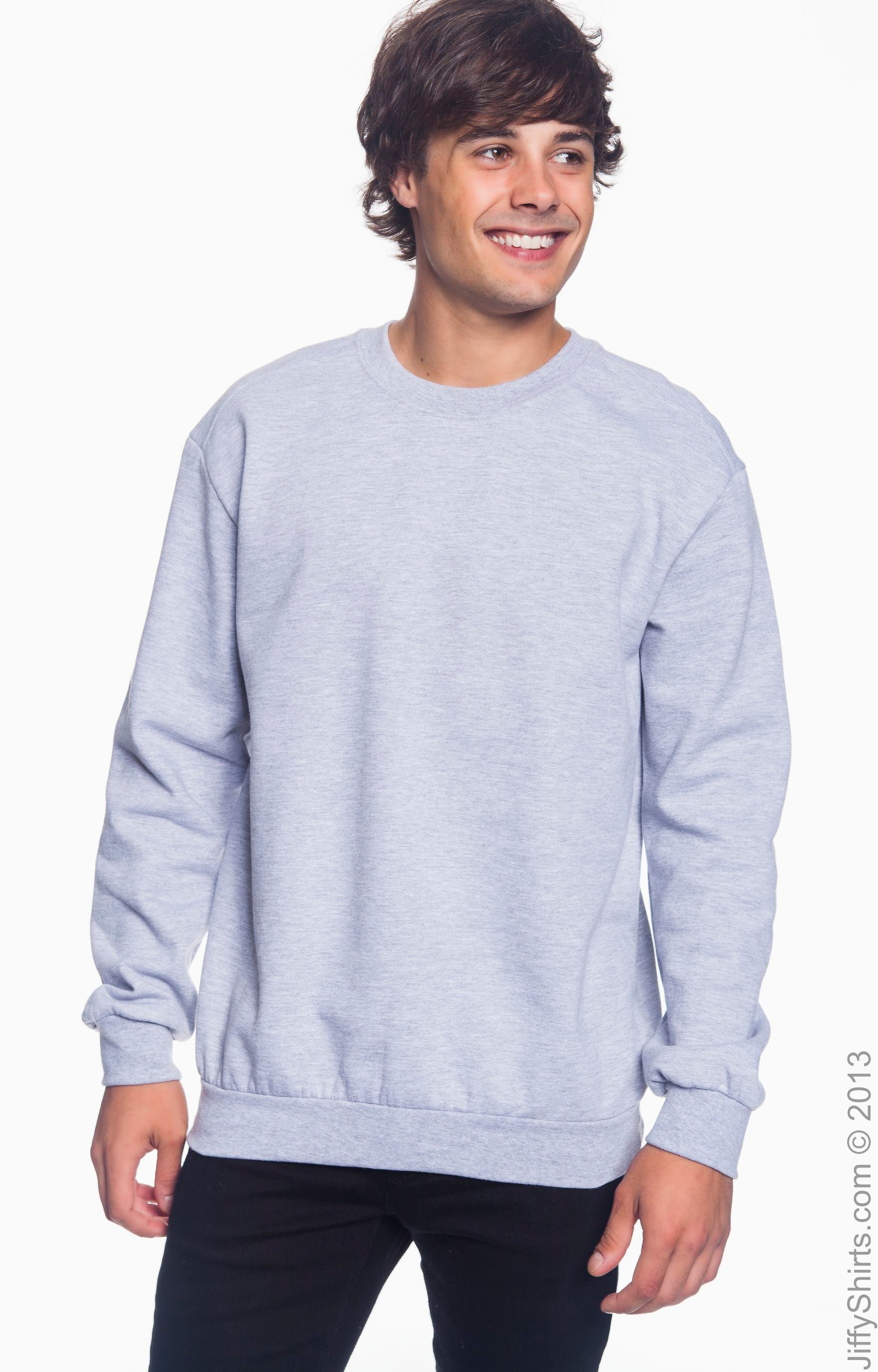 Unisex Crewneck Fleece - Heather Gray