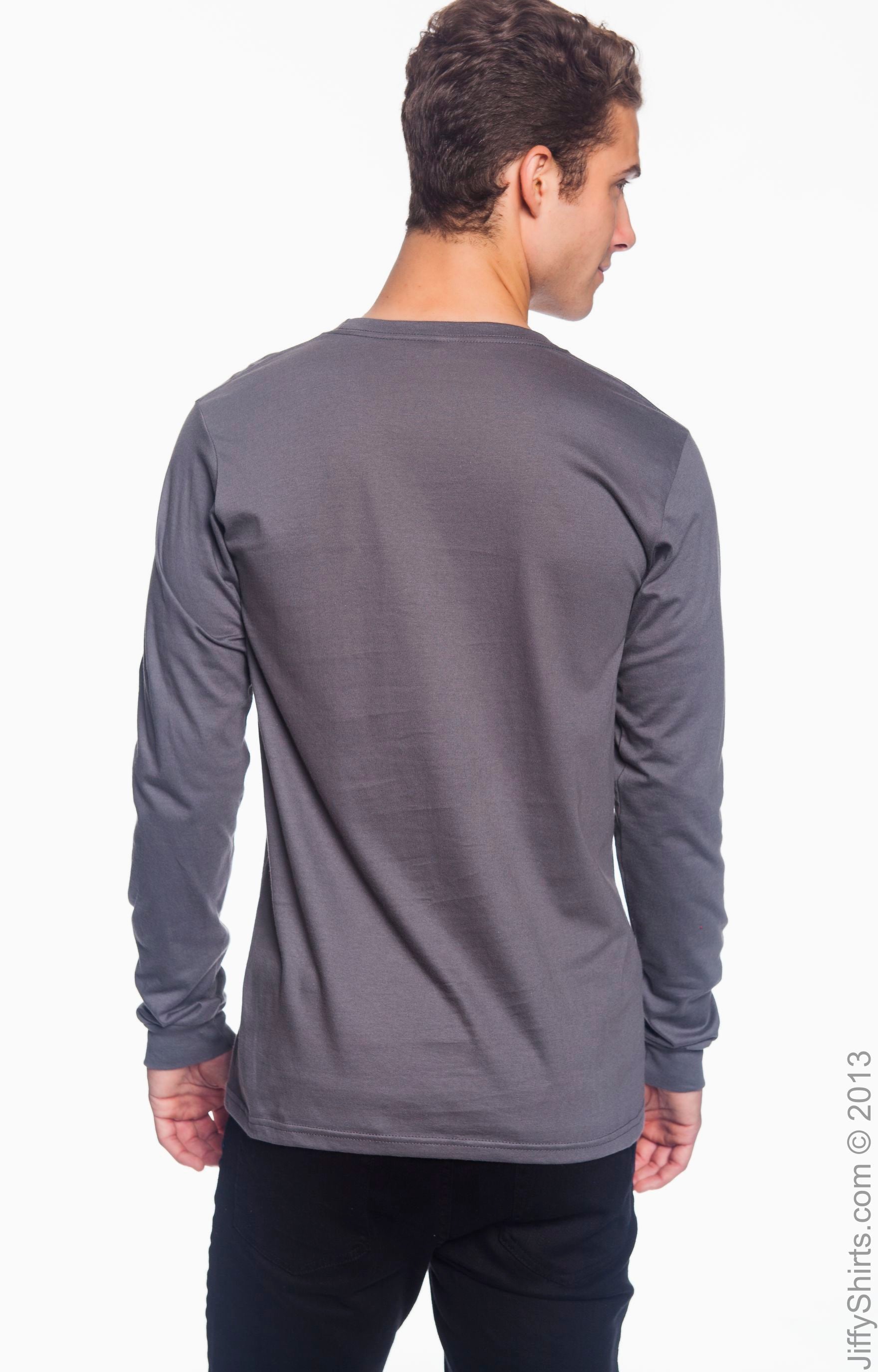 Unisex Lightweight Long-Sleeve T-Shirt - Charcoal