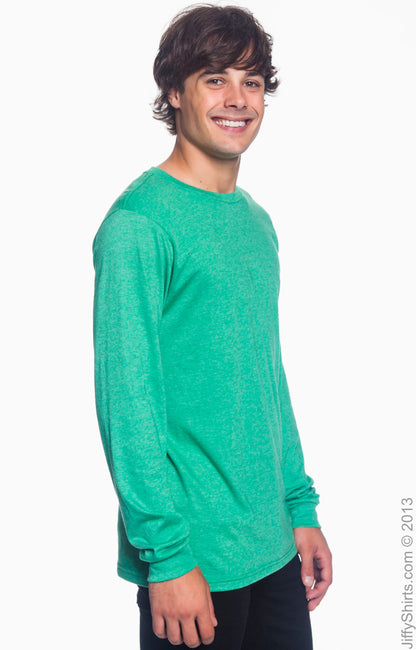 Unisex Lightweight Long-Sleeve T-Shirt - Heather Green