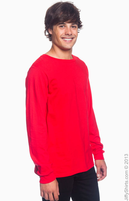 Unisex Lightweight Long-Sleeve T-Shirt - Red