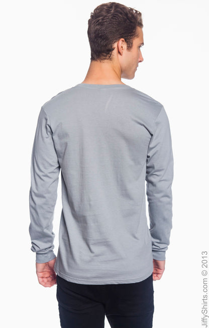 Unisex Lightweight Long-Sleeve T-Shirt - Storm Gray