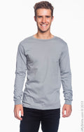 Unisex Lightweight Long-Sleeve T-Shirt - Storm Gray