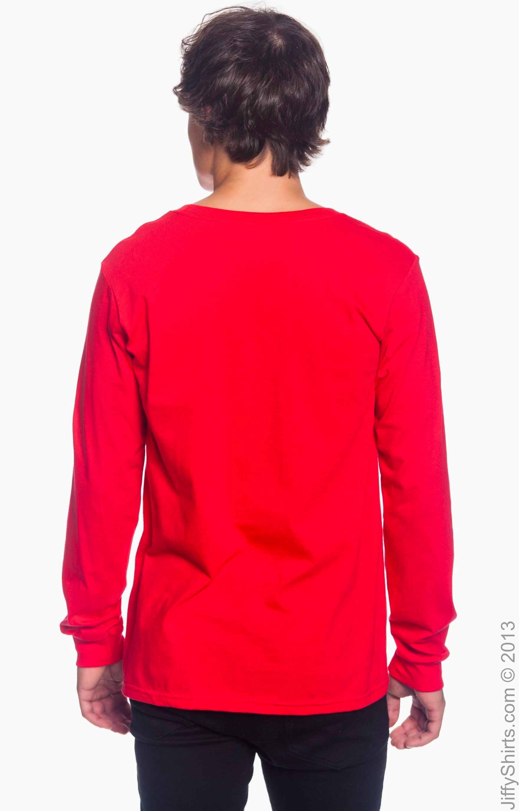 Unisex Lightweight Long-Sleeve T-Shirt - Red