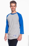 Unisex Raglan T-Shirt - Oxford / Team Blue