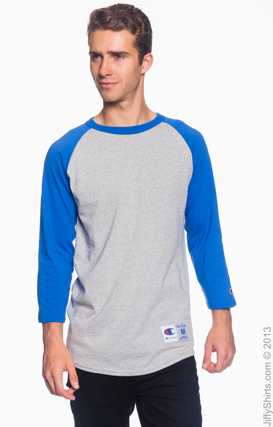 Unisex Raglan T-Shirt - Oxford / Team Blue