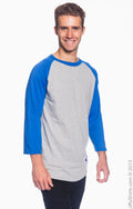 Unisex Raglan T-Shirt - Oxford / Team Blue