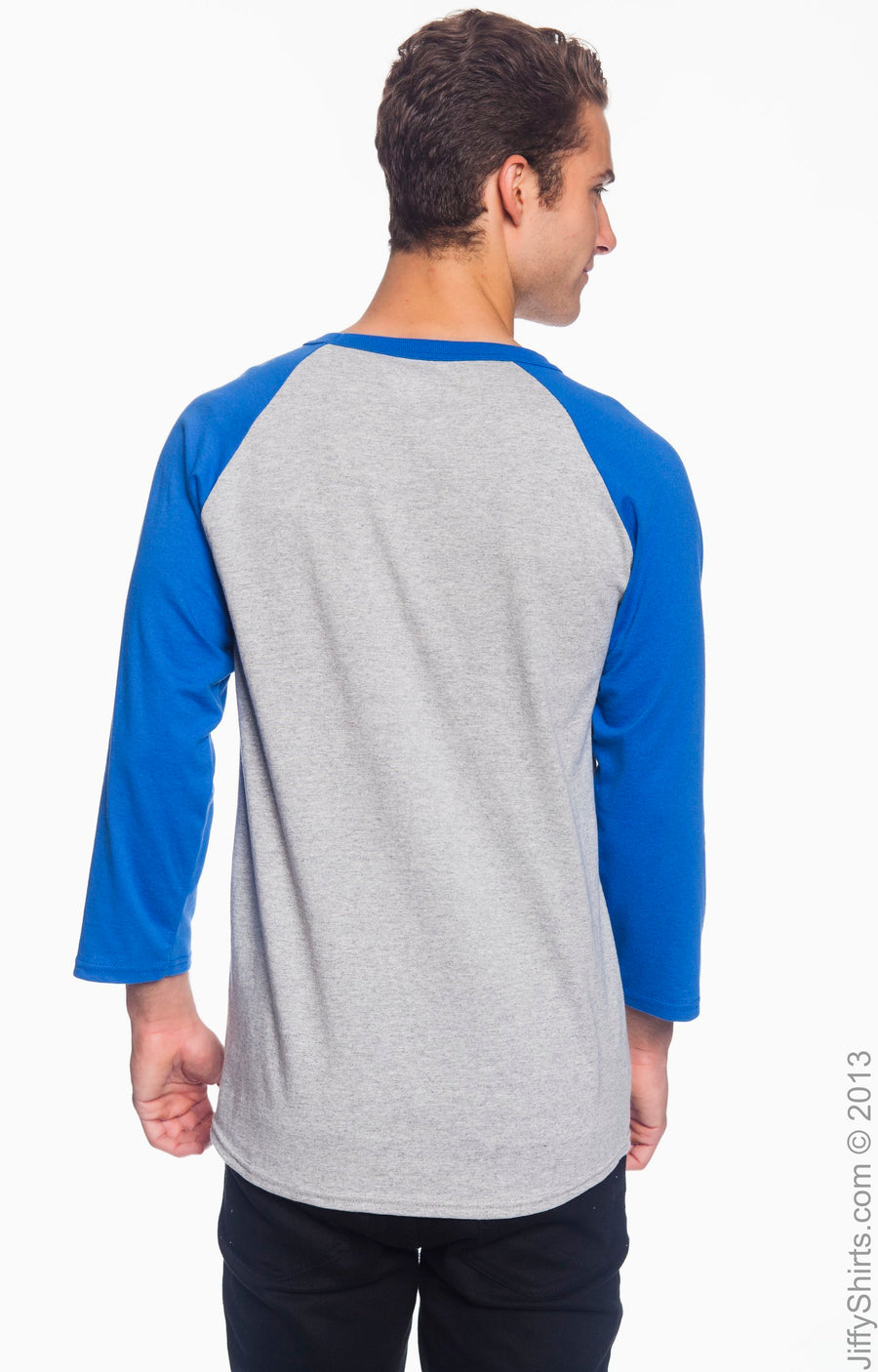 Unisex Raglan T-Shirt - Oxford / Team Blue