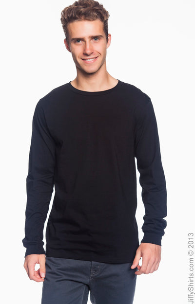 Unisex Lightweight Long-Sleeve T-Shirt - Black