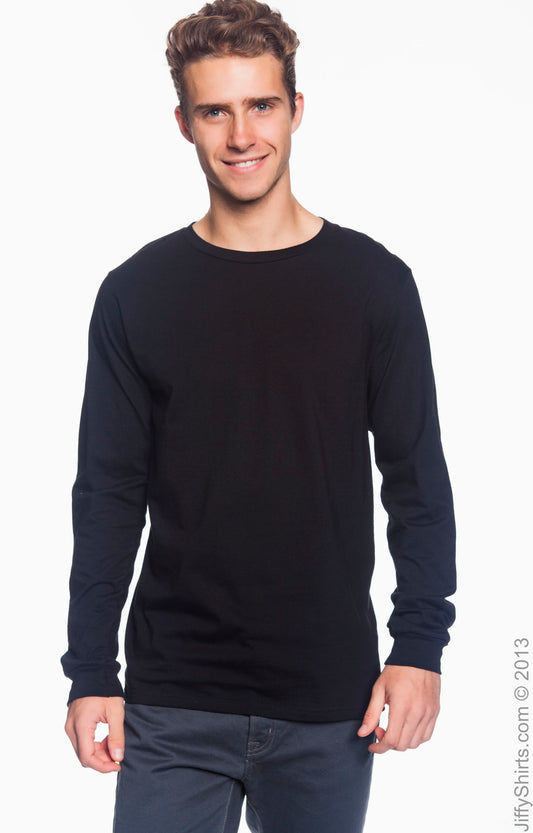 Unisex Lightweight Long-Sleeve T-Shirt - Black