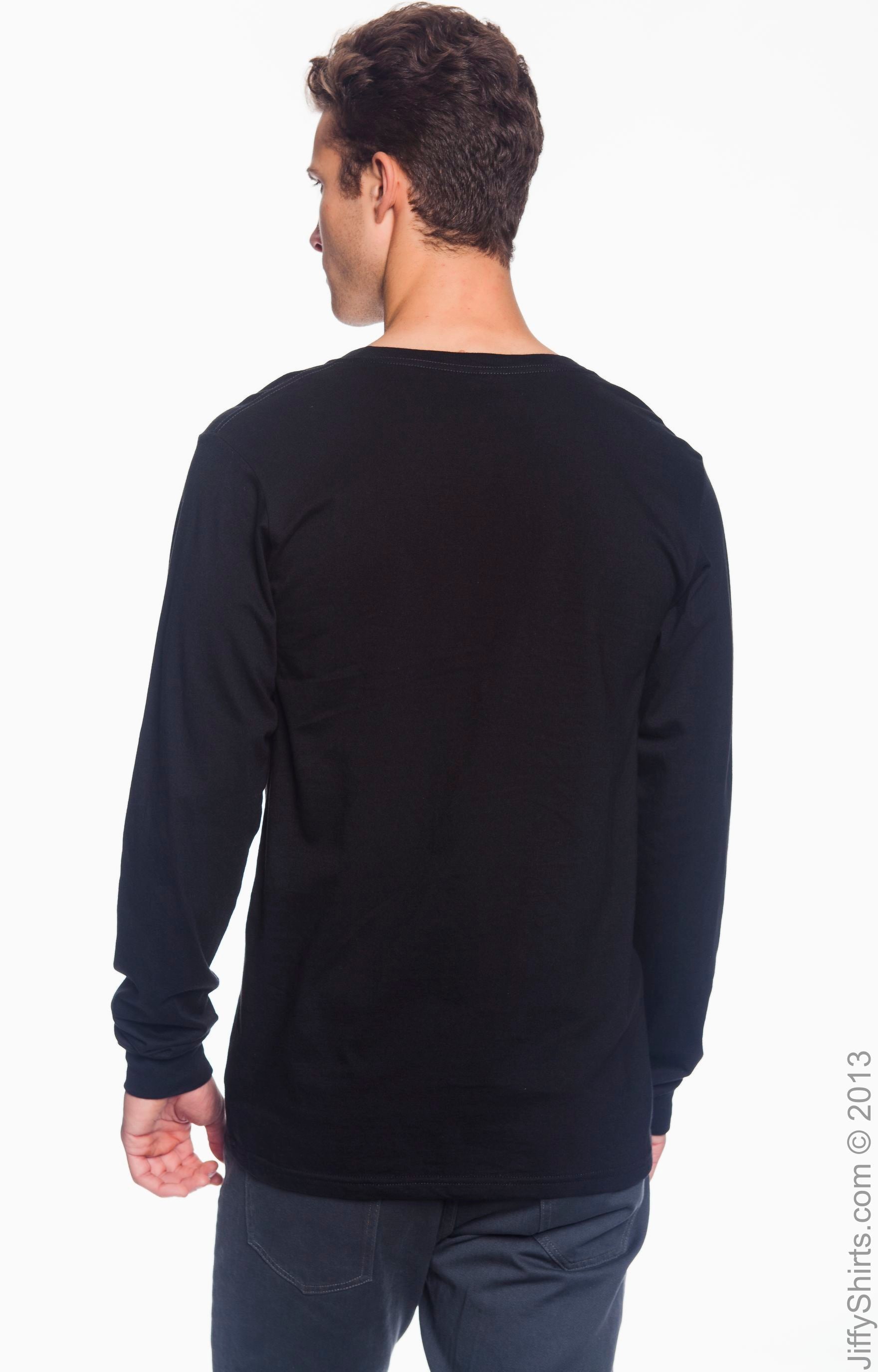 Unisex Lightweight Long-Sleeve T-Shirt - Black