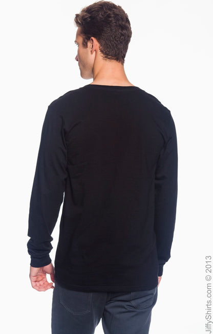 Unisex Lightweight Long-Sleeve T-Shirt - Black