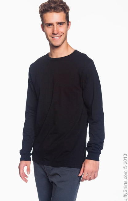 Unisex Lightweight Long-Sleeve T-Shirt - Black