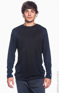 Unisex Double Dry® Long-Sleeve Interlock T-Shirt - Black