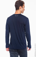 Unisex Double Dry® Long-Sleeve Interlock T-Shirt - Navy