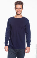 Unisex Lightweight Long-Sleeve T-Shirt - Navy