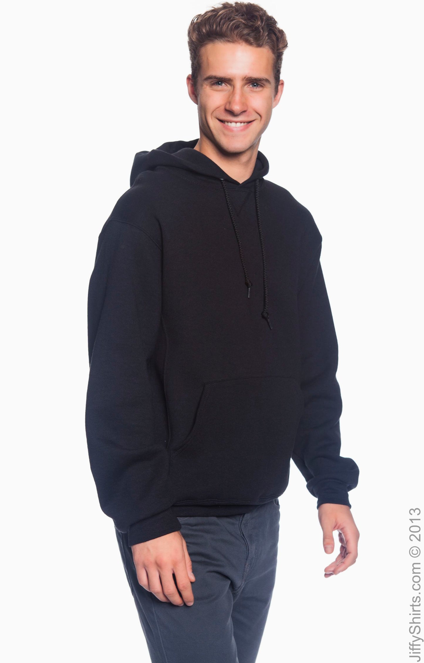 Dri Power® Hooded Pullover Sweatshirt - Black