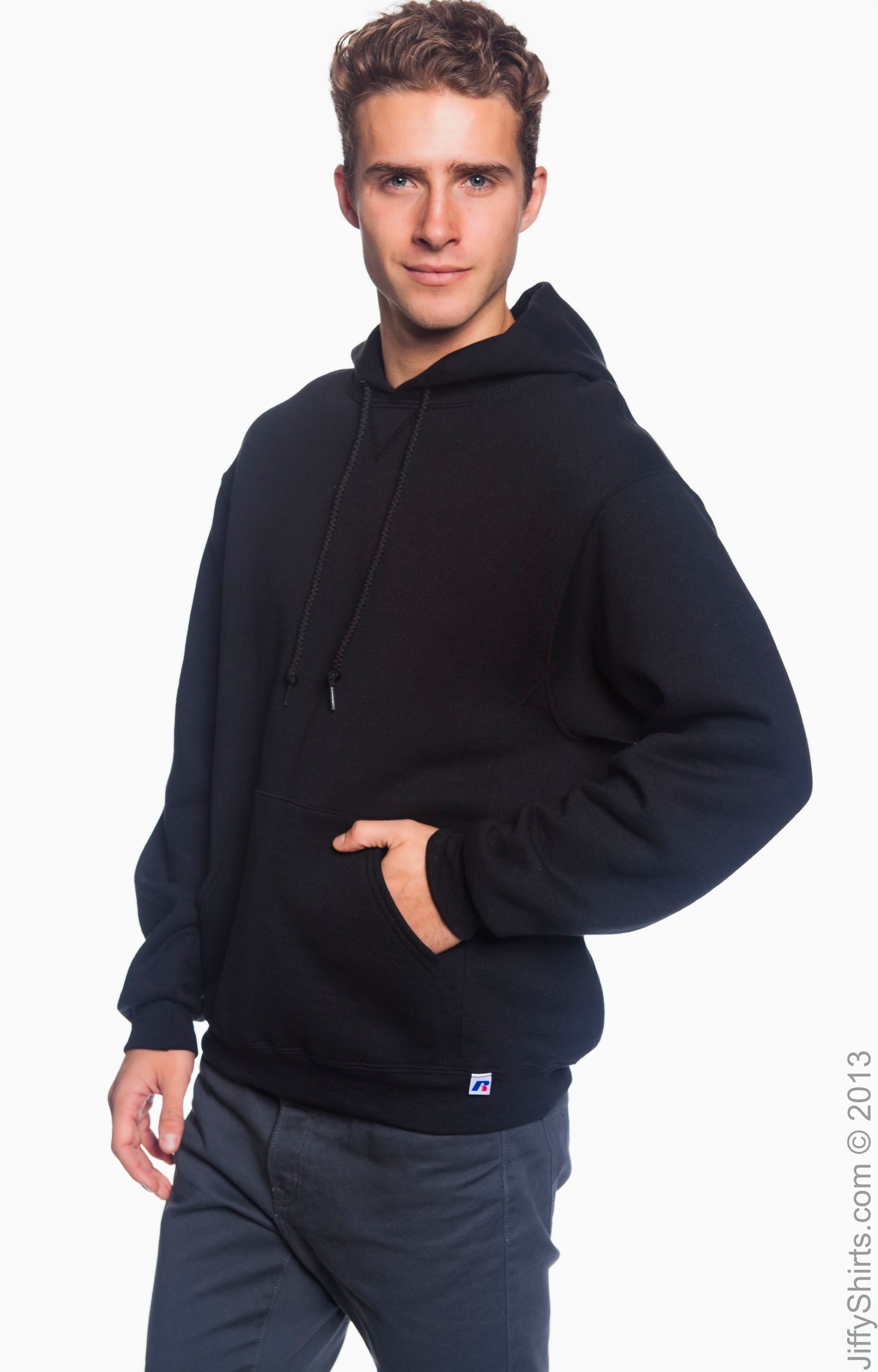 Dri Power® Hooded Pullover Sweatshirt - Black