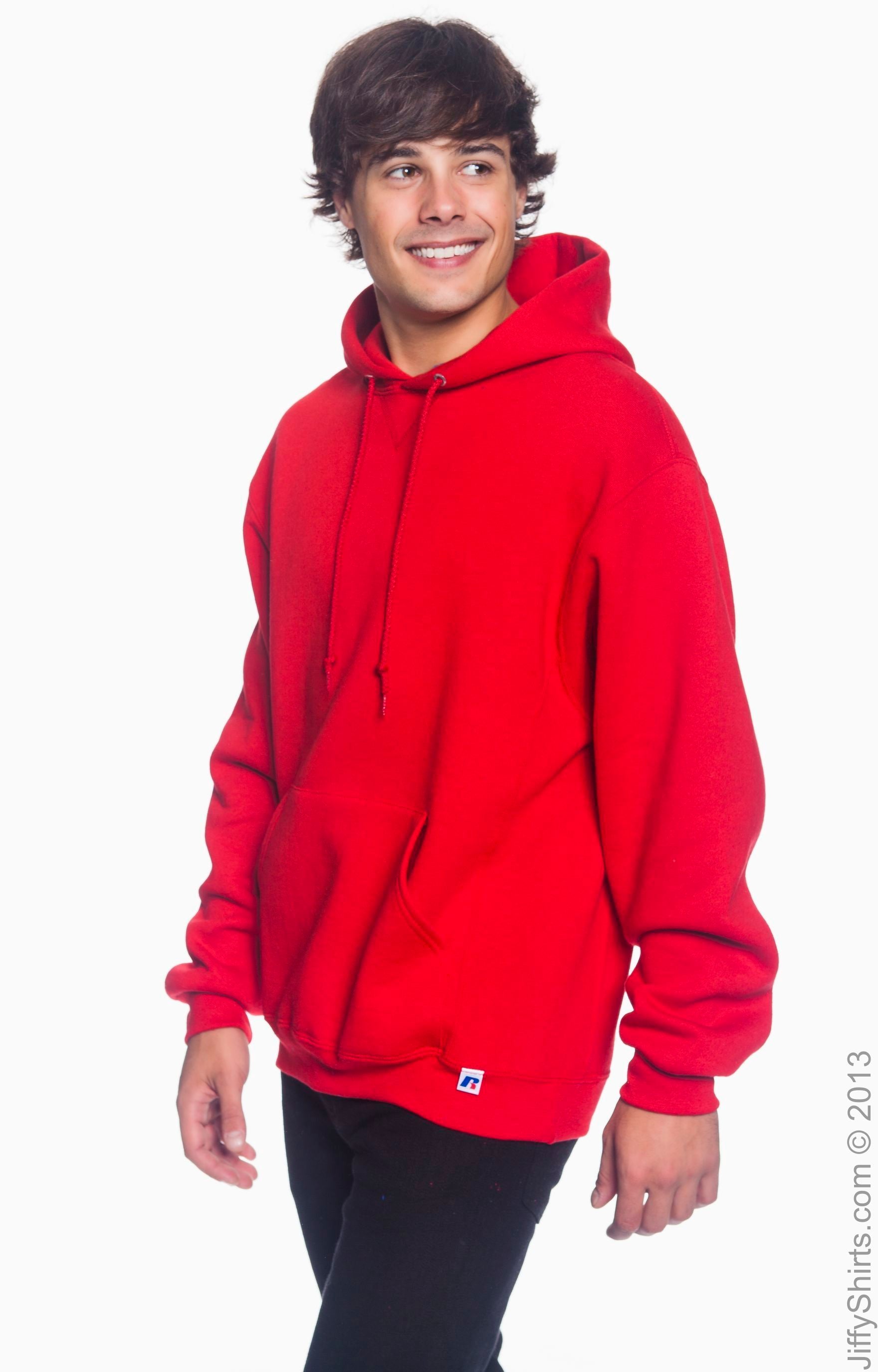 Dri Power® Hooded Pullover Sweatshirt - True Red