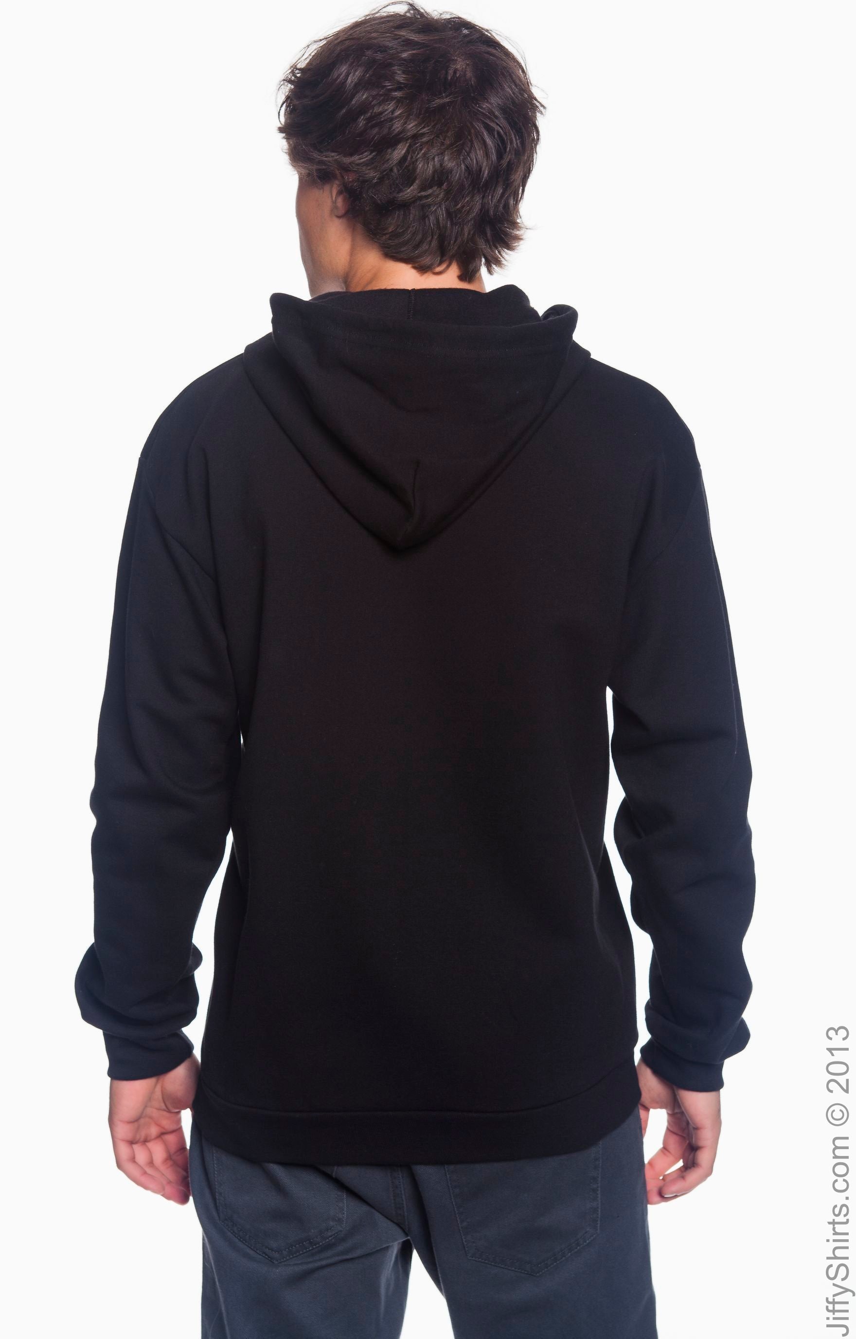 Unisex Full-Zip Hooded Fleece - Black