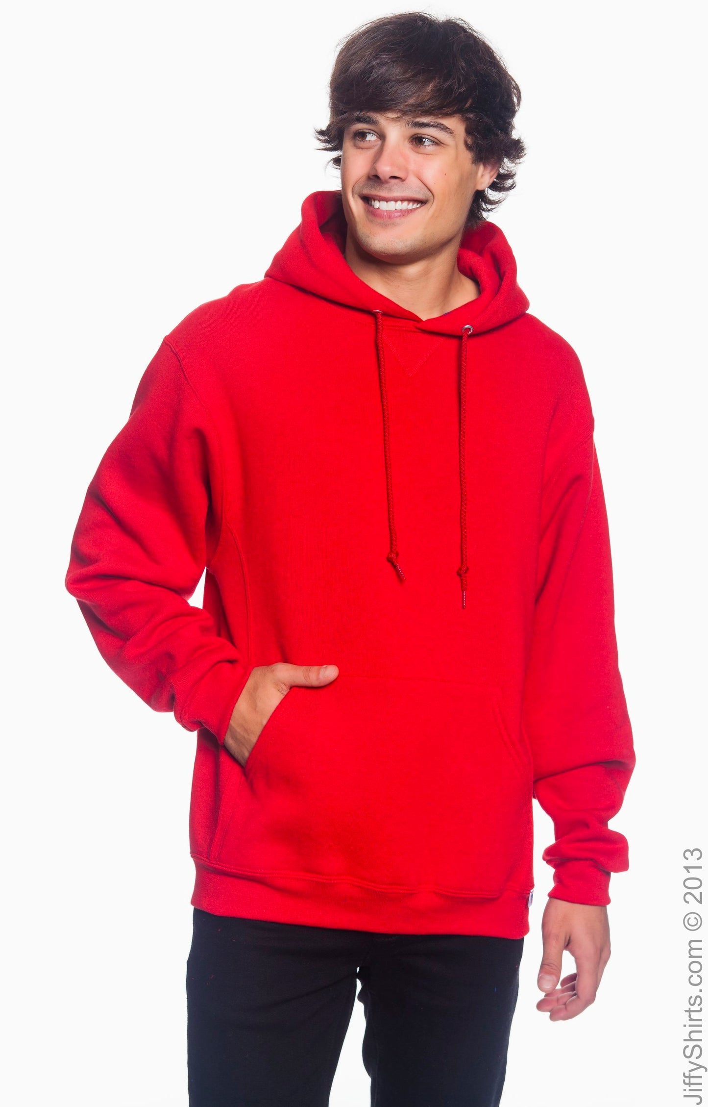 Dri Power® Hooded Pullover Sweatshirt - True Red