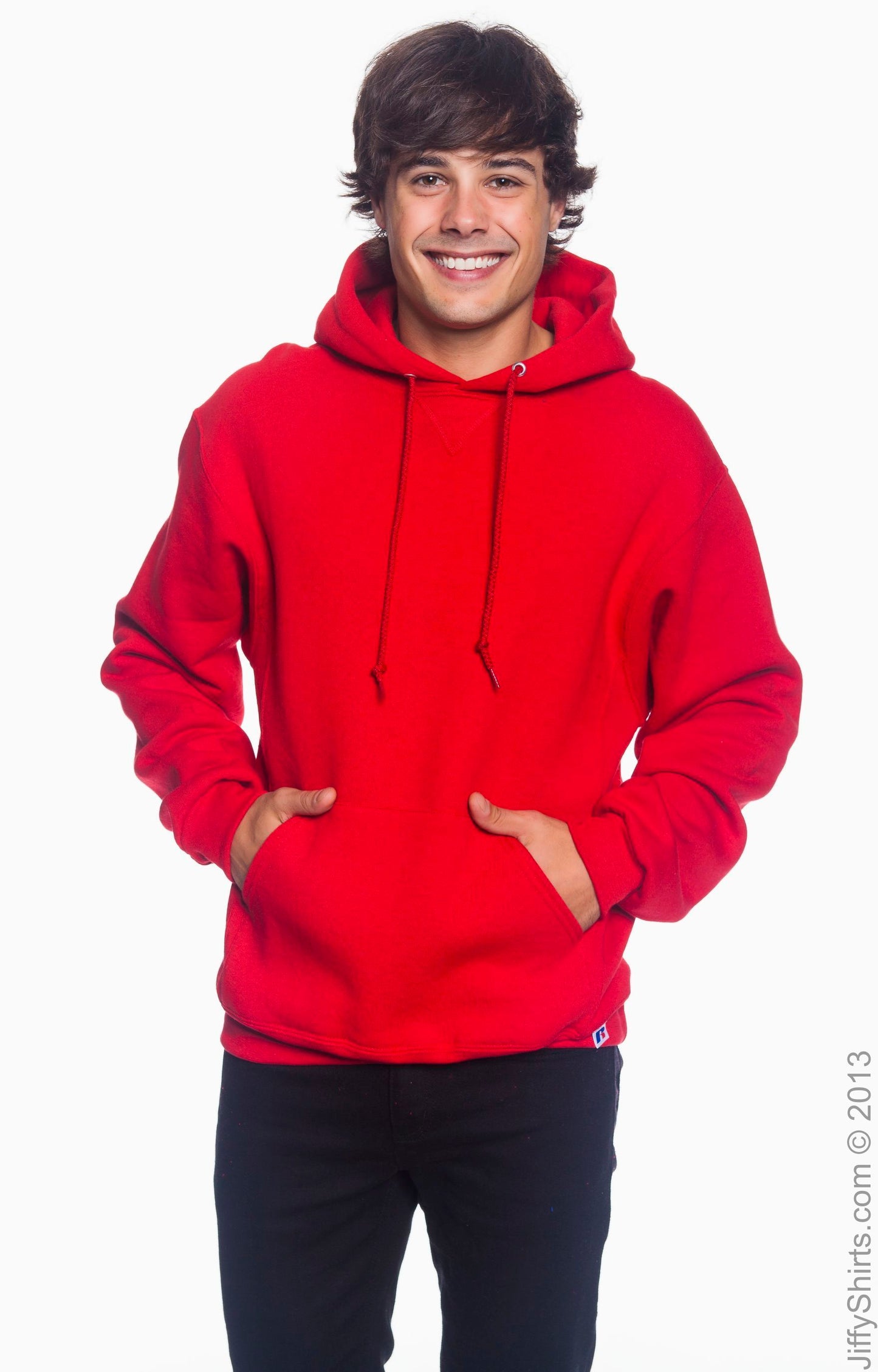 Dri Power® Hooded Pullover Sweatshirt - True Red