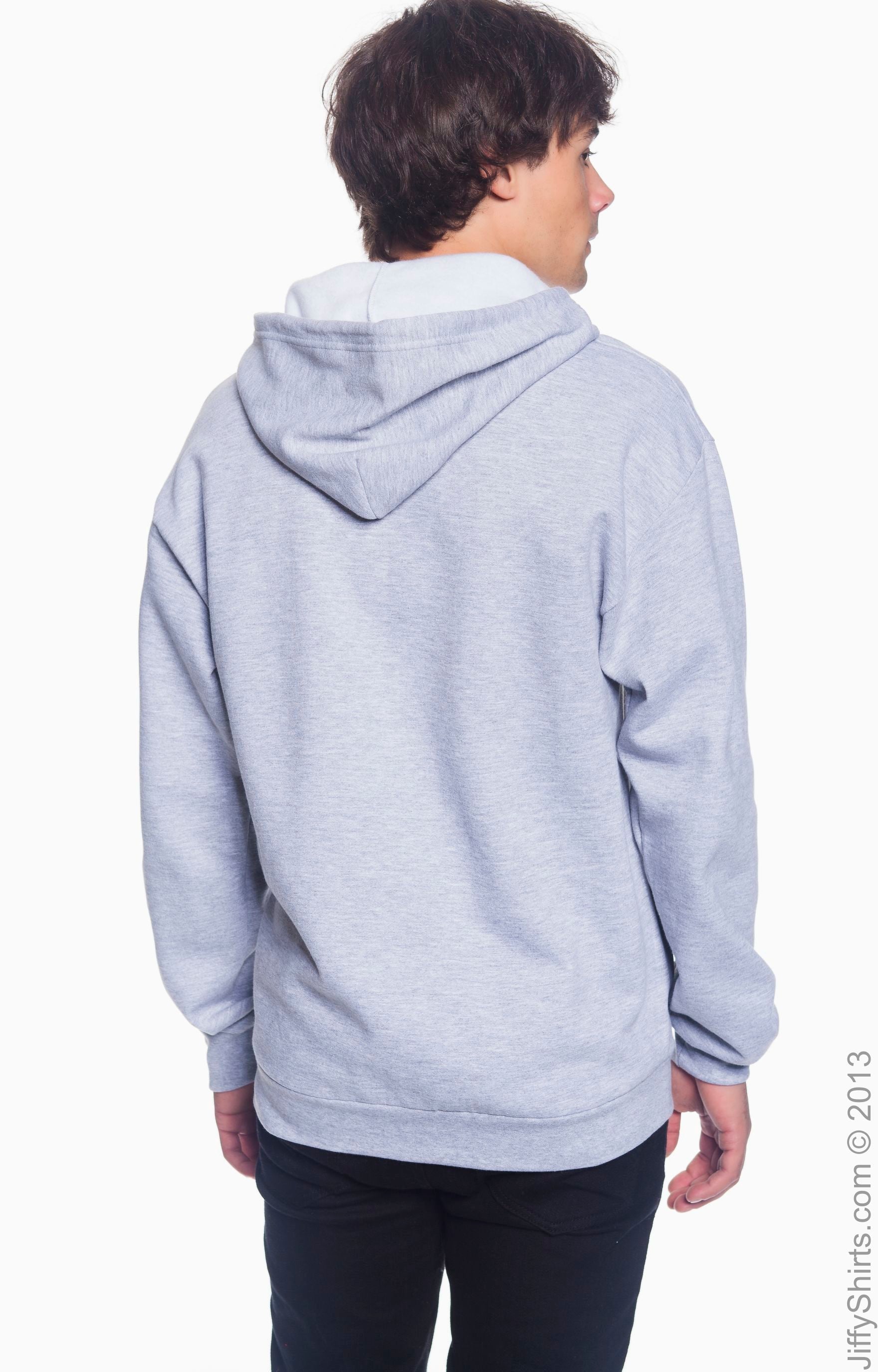 Unisex Full-Zip Hooded Fleece - Heather Gray