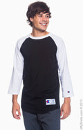 Unisex Raglan T-Shirt - Black / White