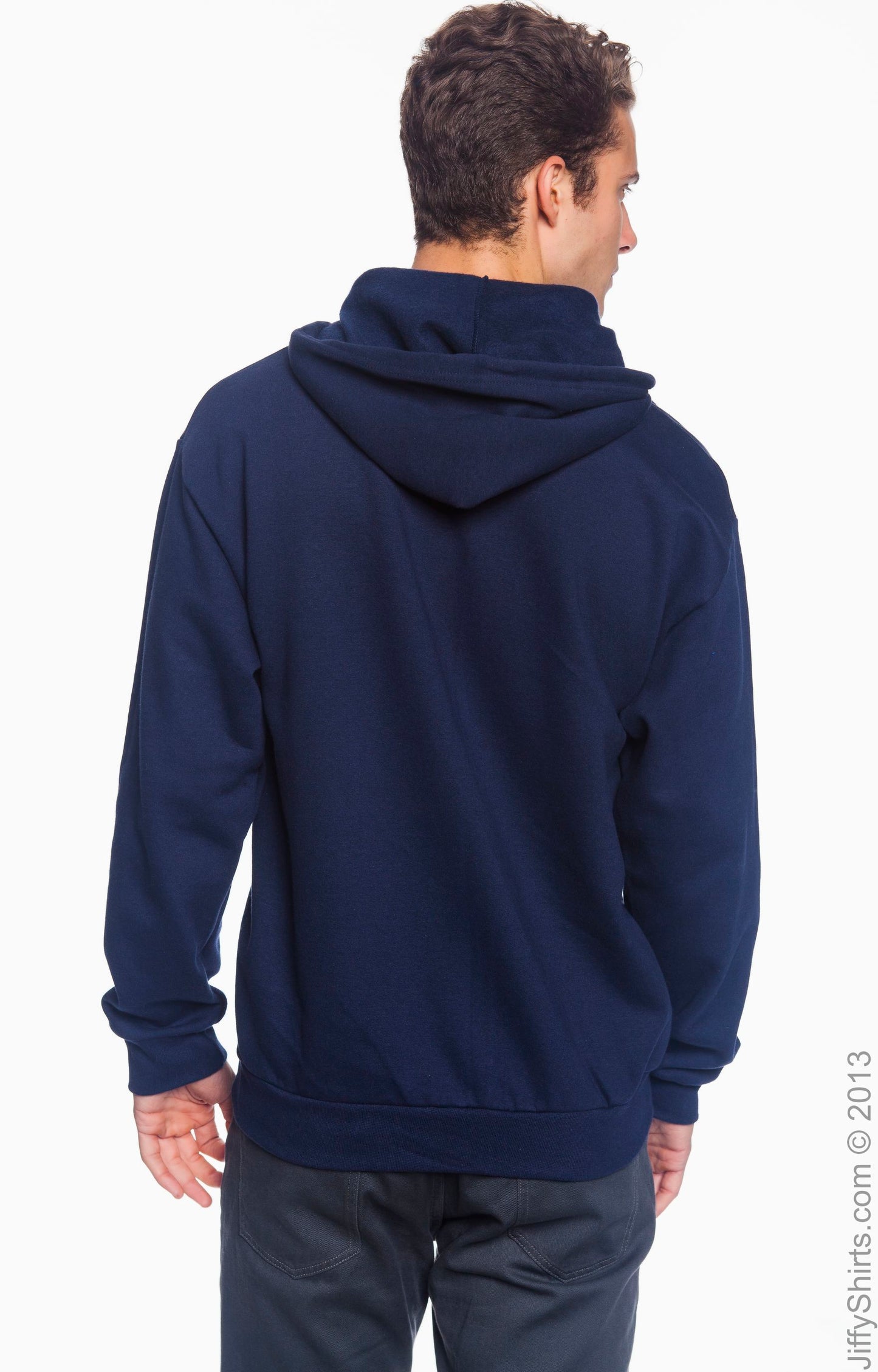 Unisex Full-Zip Hooded Fleece - Navy