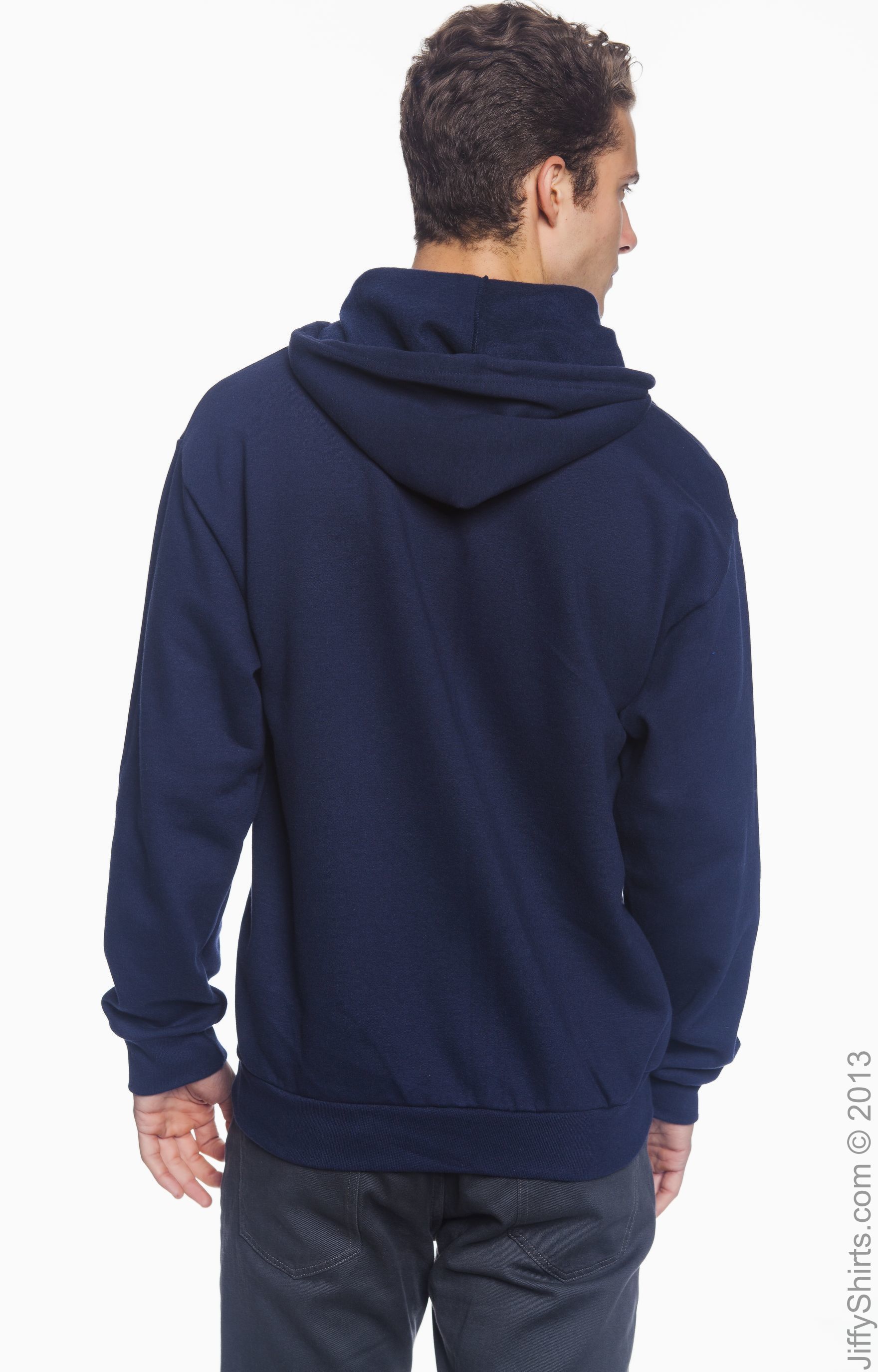 Unisex Full-Zip Hooded Fleece - Navy