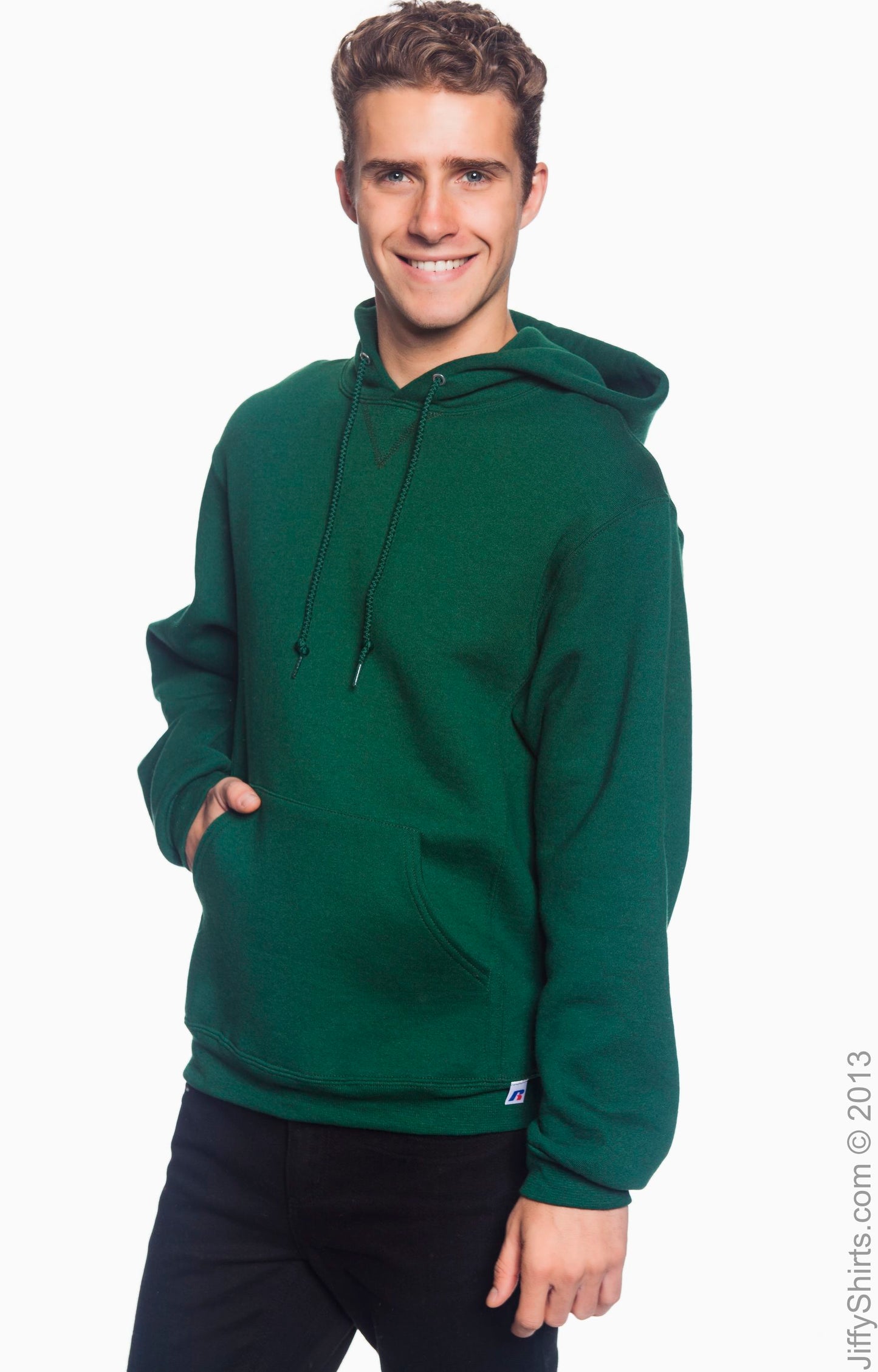 Dri Power® Hooded Pullover Sweatshirt - Dark Green