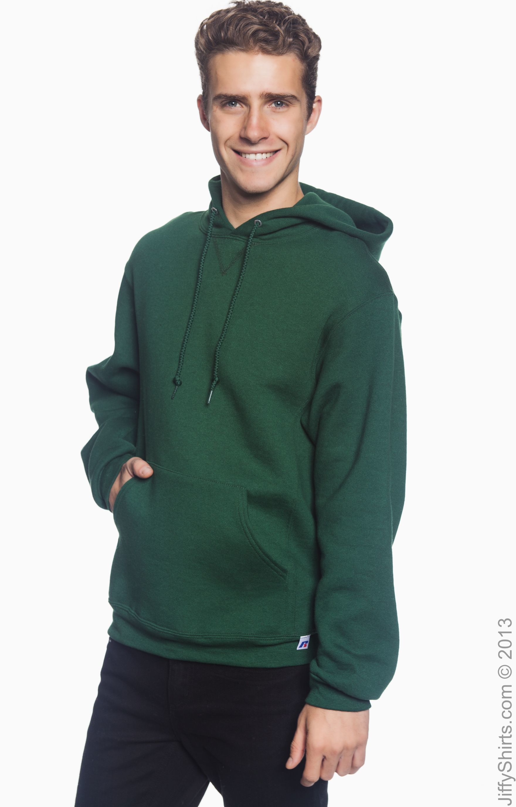 Dri Power® Hooded Pullover Sweatshirt - Dark Green