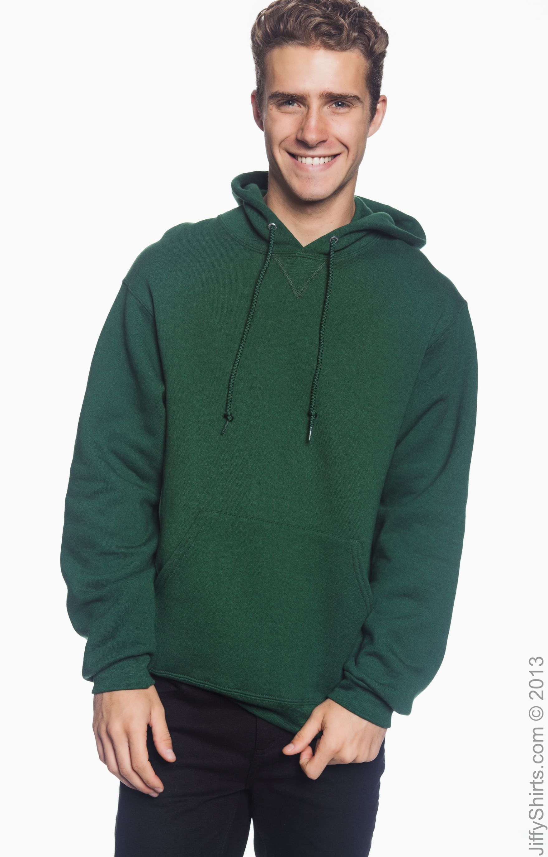 Dri Power® Hooded Pullover Sweatshirt - Dark Green