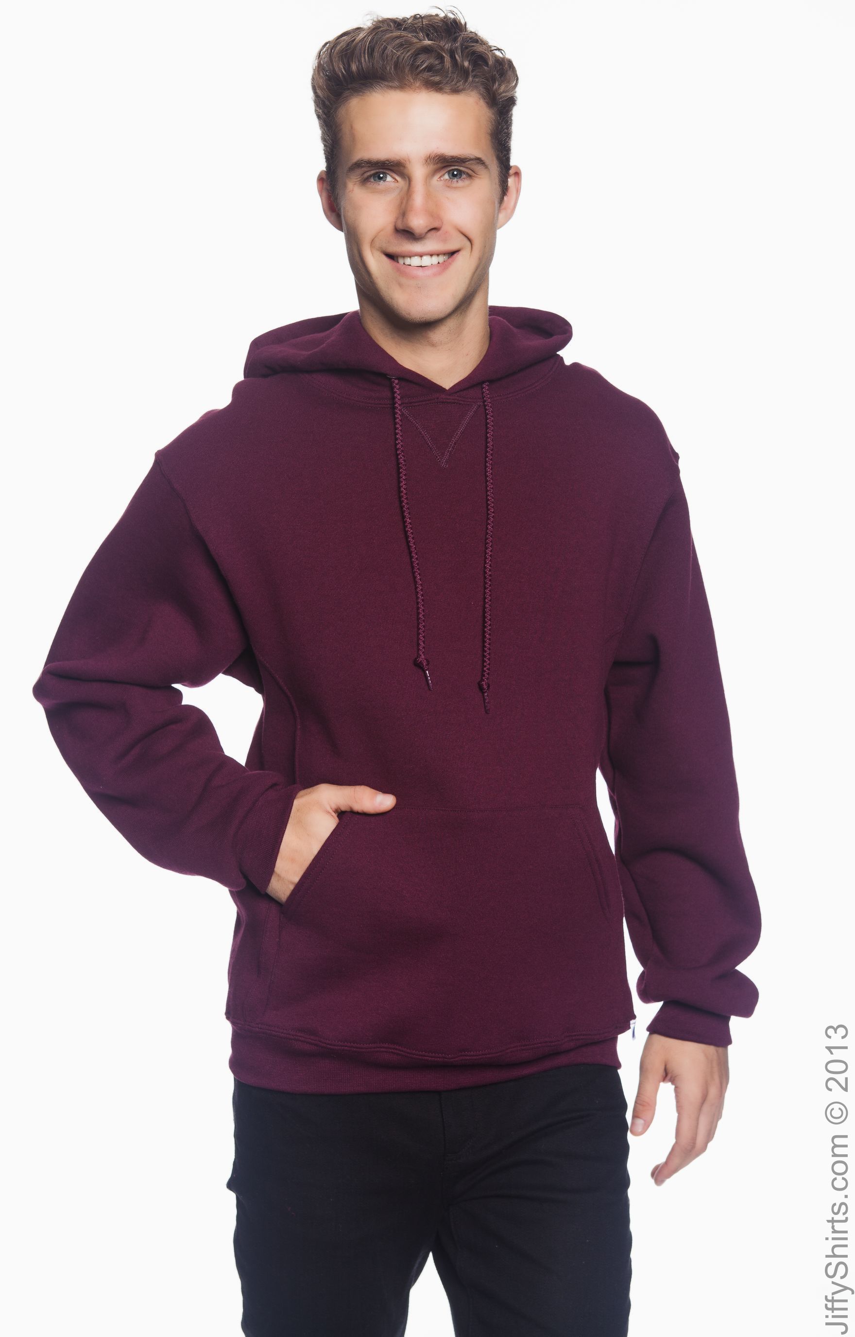 Dri Power® Hooded Pullover Sweatshirt - Maroon