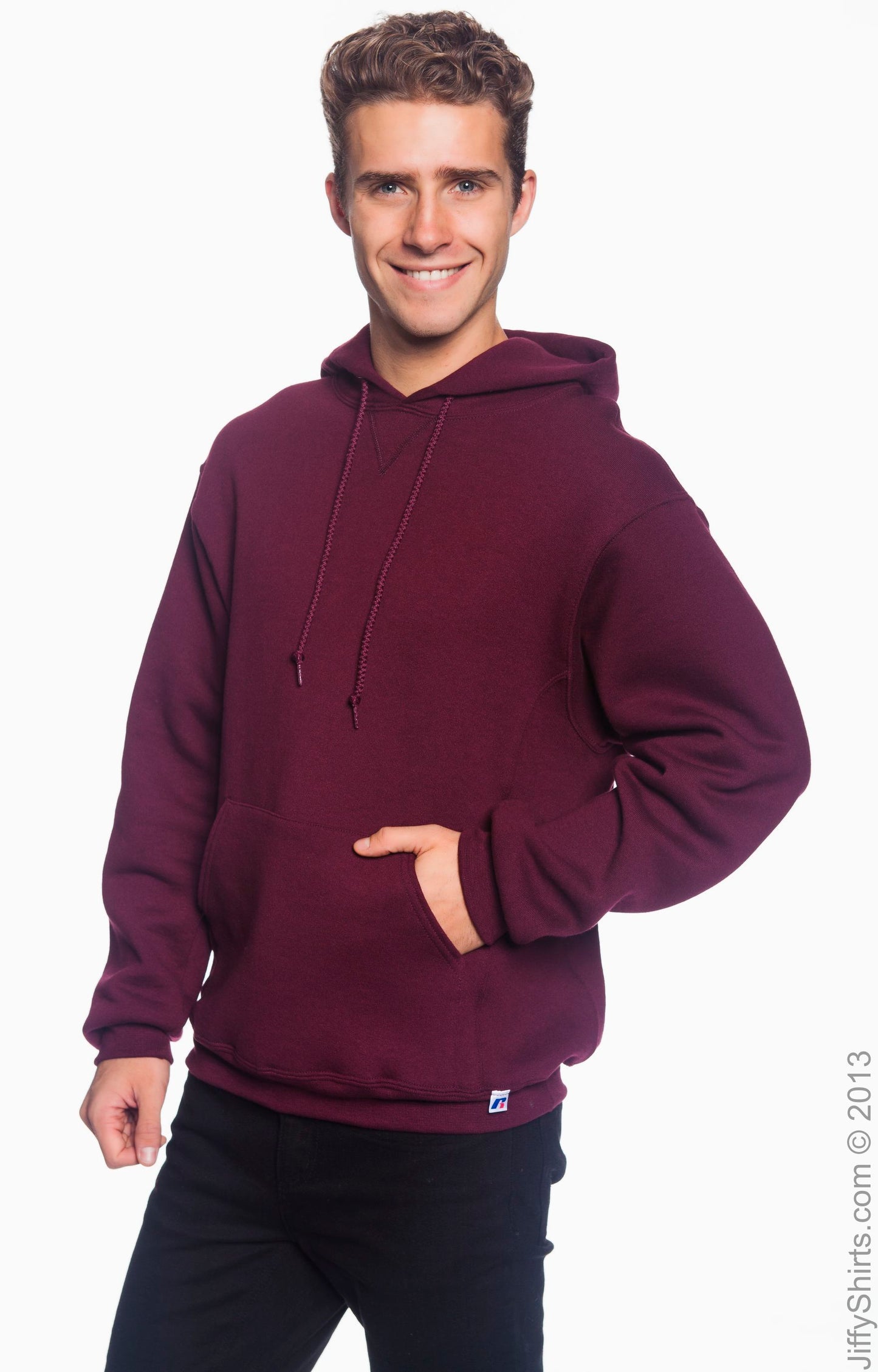 Dri Power® Hooded Pullover Sweatshirt - Maroon