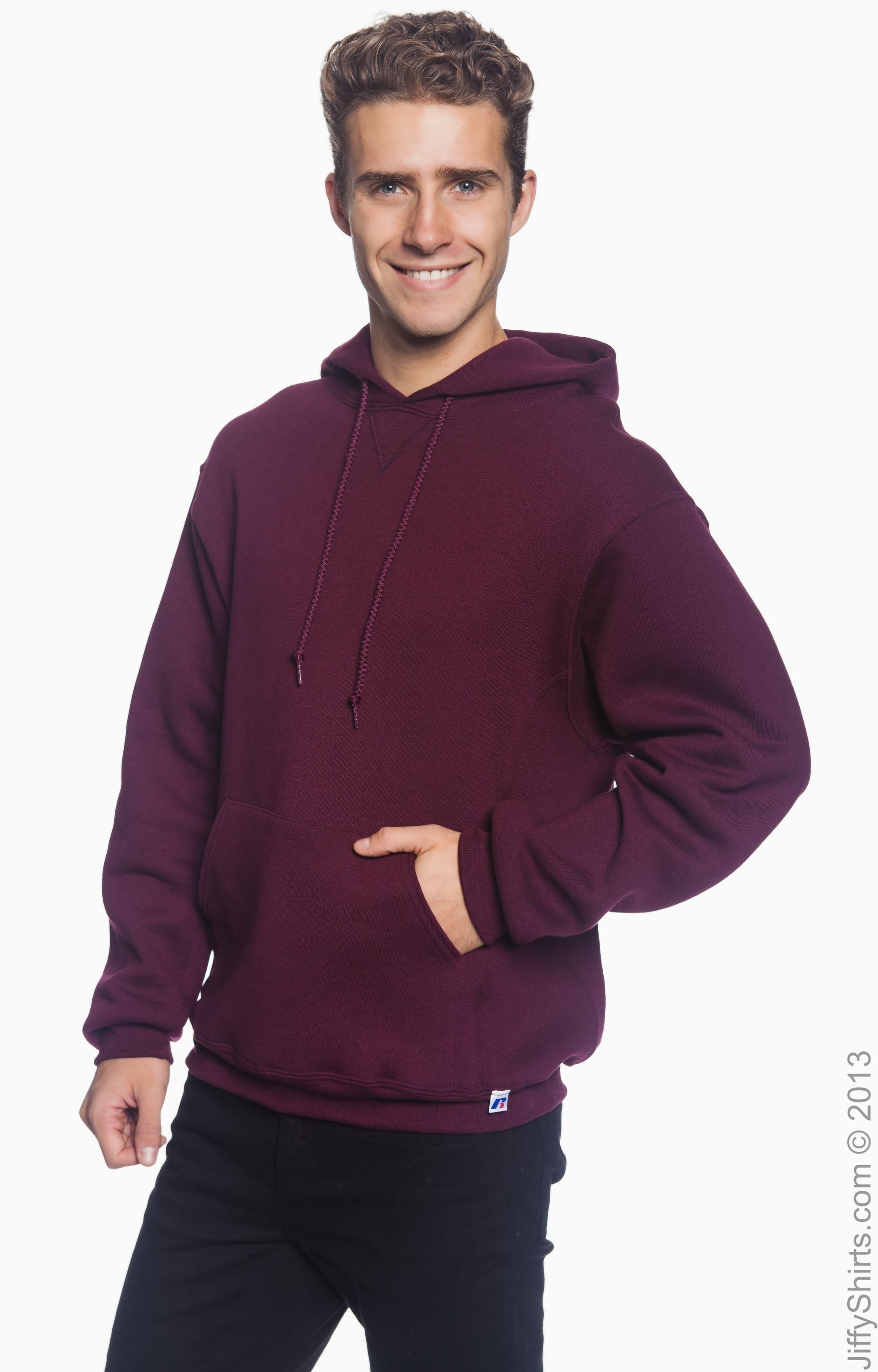 Dri Power® Hooded Pullover Sweatshirt - Maroon