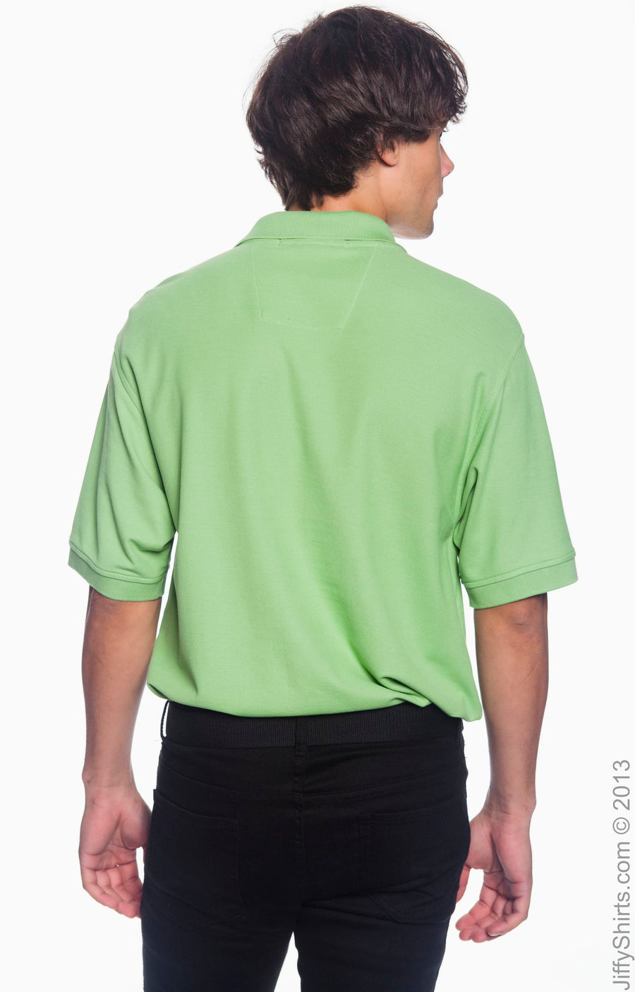 Men's Pima Piqué Short-Sleeve Polo - Lime