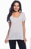 Women's Featherweight Scoop T-Shirt - Silver