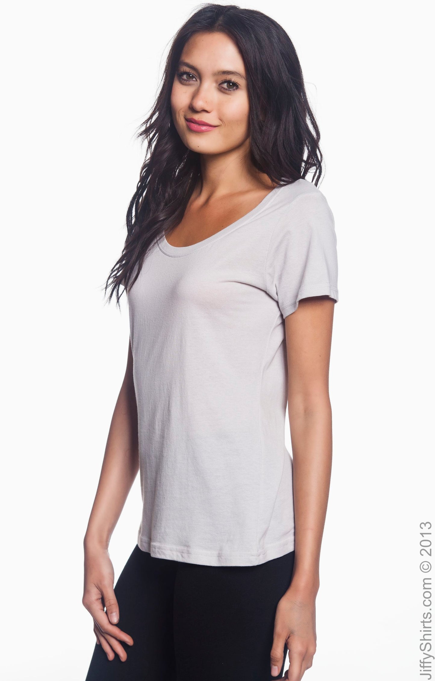 Women's Featherweight Scoop T-Shirt - Silver