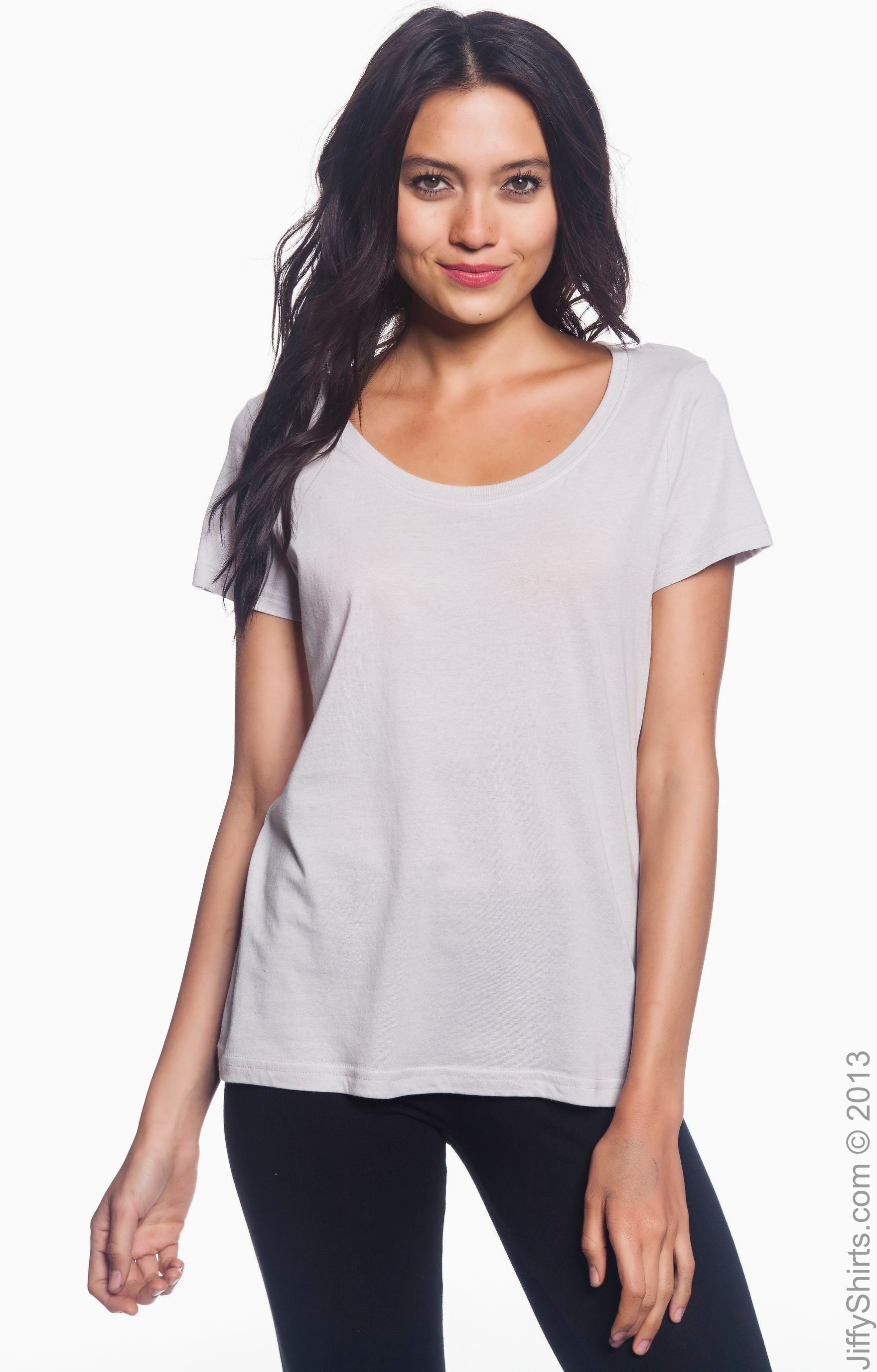 Women's Featherweight Scoop T-Shirt - Silver