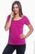 Anvil 391A - Women's Featherweight Scoop T-Shirt - Raspberry