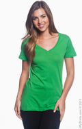 Women's Featherweight V-Neck T-Shirt - Green Apple