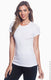 Anvil 1441 - Women's 1x1 Baby Rib Scoop T-Shirt - White