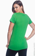 Women's Featherweight V-Neck T-Shirt - Green Apple