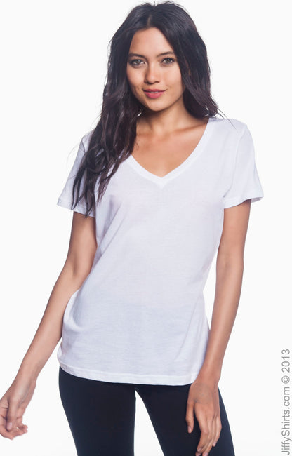 Women's Featherweight V-Neck T-Shirt - White